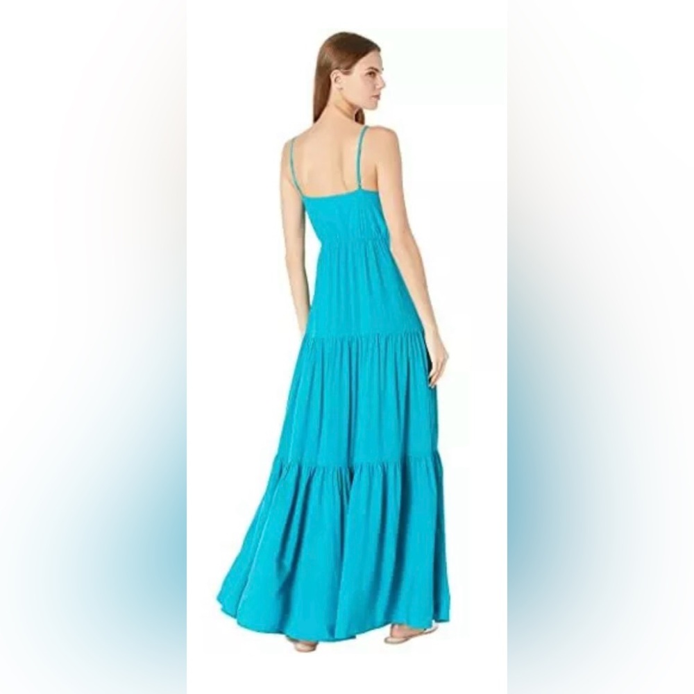 BB Dakota cerulean blue/teal tiered maxi dress in size S. - Picture 4 of 4